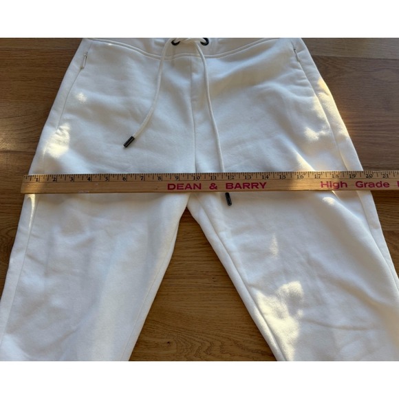 BANANA REPUBLIC Women's White Scuba Joggers Zip Pockets Running Sweat Pants XSP - Picture 6 of 16